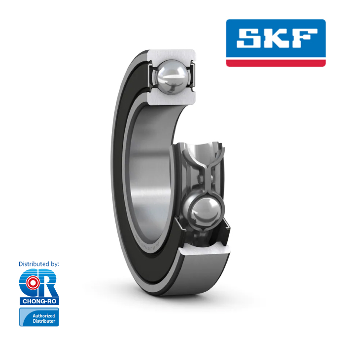 SKF 유럽 깊은 홈 볼 베어링 6001-2RSH